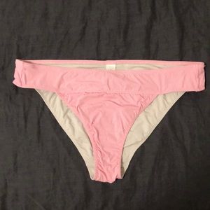 Striped pink and white bikini bottom 💗